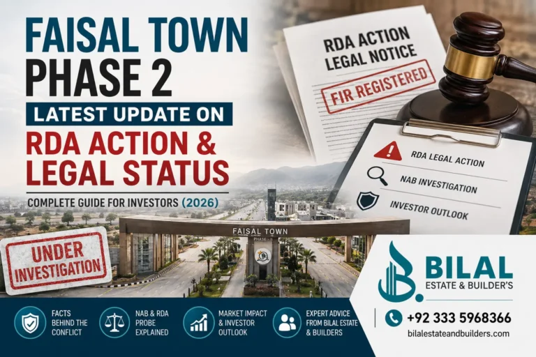 Faisal Town Phase 2 Latest Update on RDA Action & Legal Status (2026)